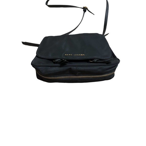 Saffiano Leather-Trimmed Nylon Crossbody Bag - Picture 8 of 11